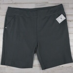 NWT stretchy pull on slate gray outdoor golf shorts by Page & Tuttle sz xlarge